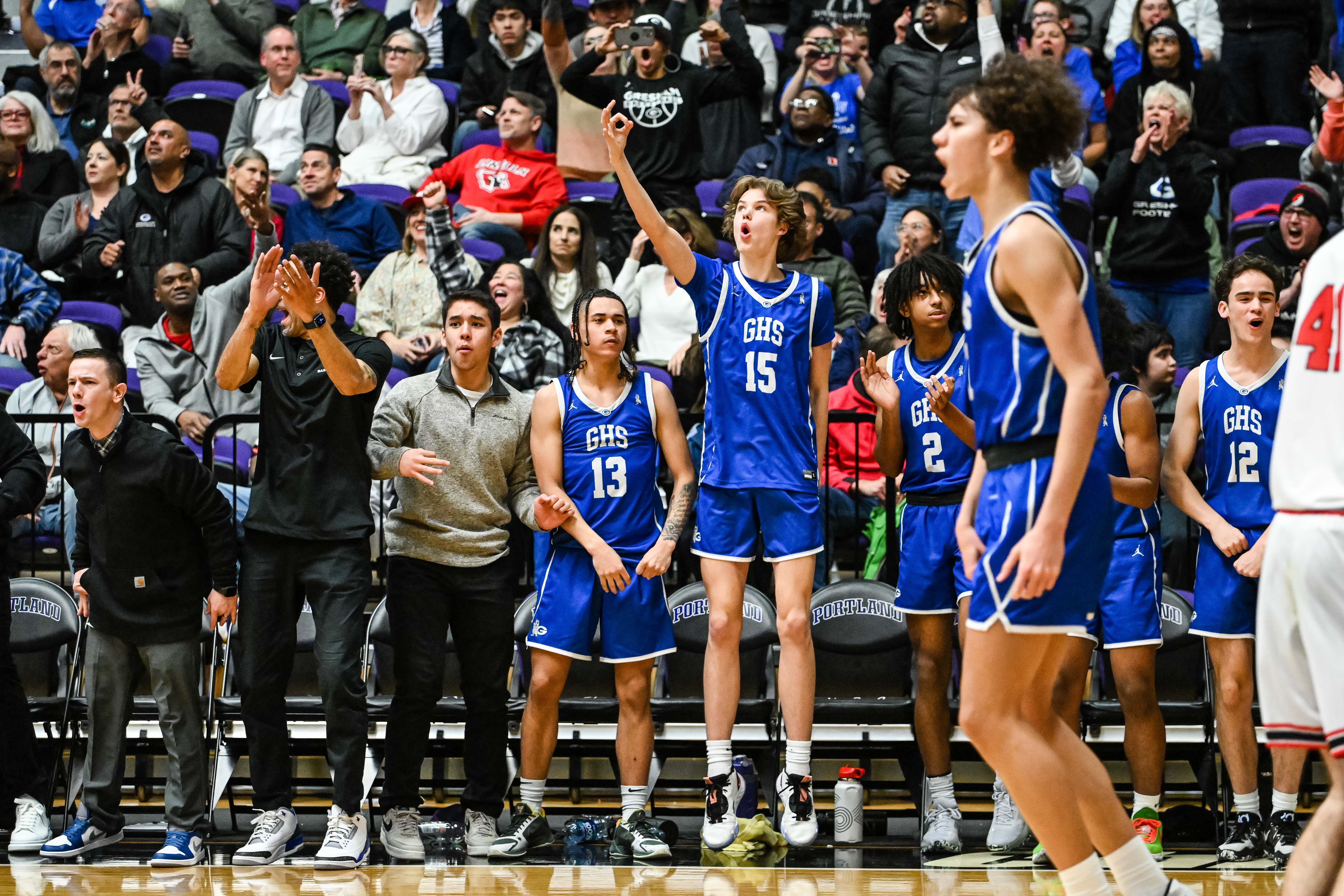 Lincoln Gresham 6A Oregon boys basketball quarterfinal Naji Saker -114